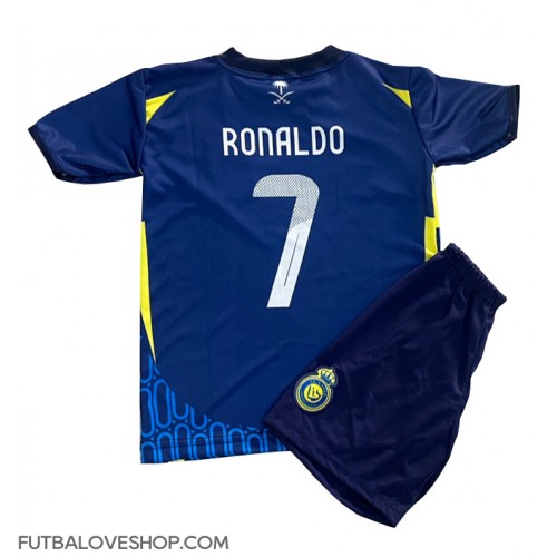 Dres Al-Nassr Cristiano Ronaldo #7 Preč pre deti 2024-25 Krátky Rukáv (+ trenírky)